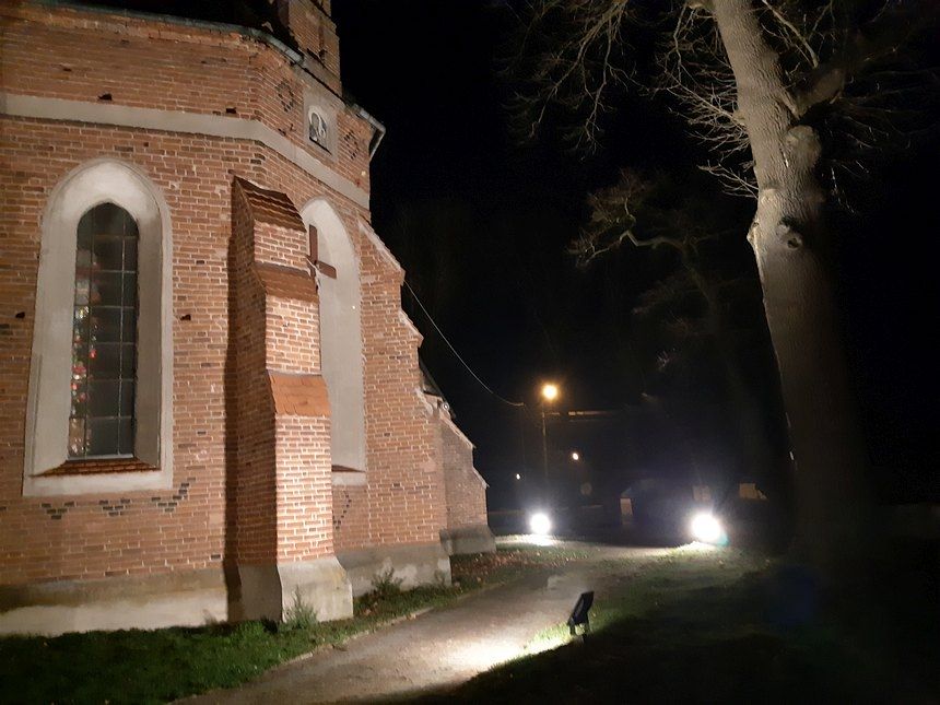 Oświetlenie kościoła w Winnicy
